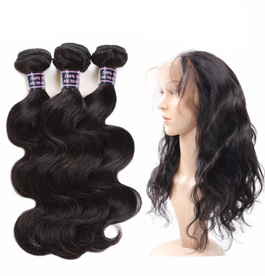 

Ishow Body Wave 360 Lace Frontal Closure With 3 Bundles 7A Indian Virgin Human Hair With 360 Closure Weave With Baby Hair