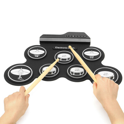 

Hand roll USB Electronic Drum Portable Drum Practice Drums Fold Silicone Electronic drum Drum toy gift