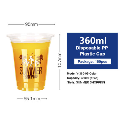 

Free Shipping 12oz-22oz Clear Plastic PP Cups with Dome & Flat Lids for Juice Tea Milk Iced Coffee Bubble Boba Smoothie 100pcs