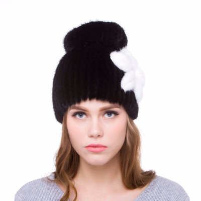 

Womens autumn&winter mink fur hat warm&comfortable real fur hand-woven 2018 fashion new discount strength business