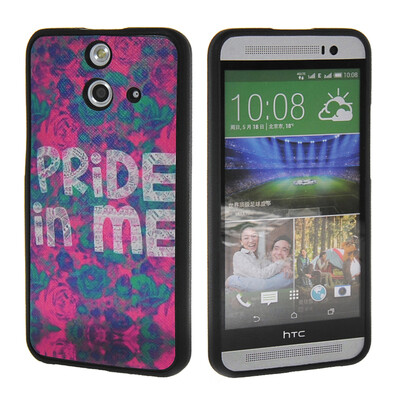 

MOONCASE Cute Pattern Soft Flexible Silicone Gel TPU Skin Shell Back ЧЕХОЛ ДЛЯ HTC One E8