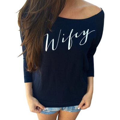 

CT&HF Women Long Sleeves Cotton Sexy Round Neck T-Shirt