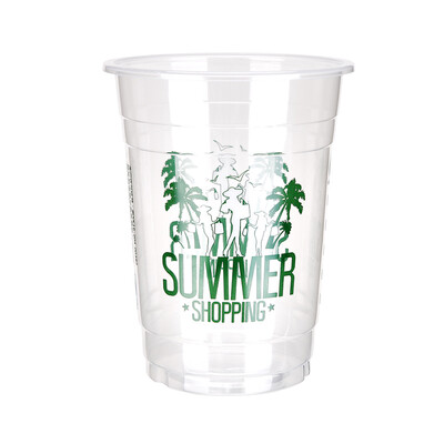 

OTOR 34oz Clear Plastic Cups Fruit Salad Water Cup with Lids Disposable Tumblers Outdoor Travel Birthday Party Supply 100pcs
