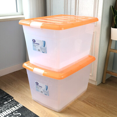 

Home Life A65L Clothing Snacks Toys Kitchen Car Plastic Corrugated Organizer 2 Pack 3207 Orange Large