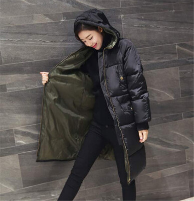 

Womens Winter Down Cotton Coat Slim Cotton Fashion Jacket 2018 New Arrival