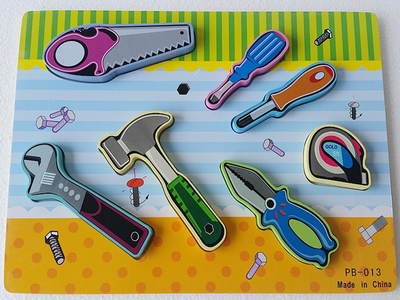 

New Wooden Baby Toy DIY Repair Tools Puzzle Wooden Jigsaw Puzzle Baby Educational Toy