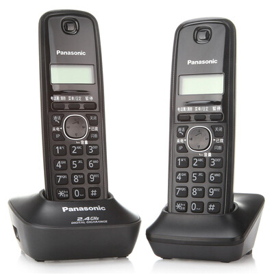 

Panasonic KX-TG12CN-2 цифровой беспроводной двойной машина телефон карбоновый серый