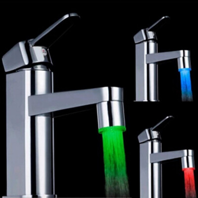 

Novelty 7 Color RGB Colorful LED Light Water Glow Faucet Tap Head New