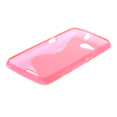 

MOONCASE S - линия Мягкий силиконовый гель ТПУ защитный чехол гибкой оболочки Защитный чехол для Sony Xperia E4G ярко-розовый