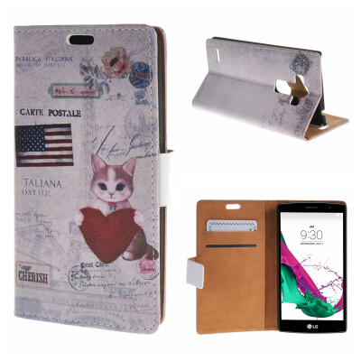 

MOONCASE LG G4 Beat G4S ЧЕХОЛ ДЛЯ Flip Wallet Card Slot Stand Leather Folio Pouch /a01