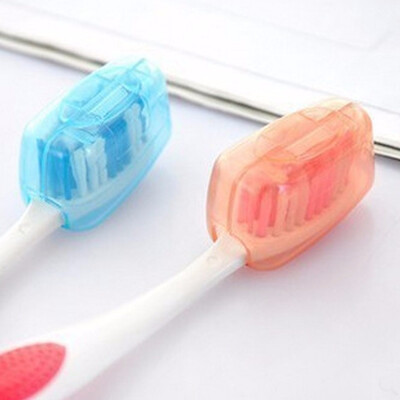 

Cntomlv 1set5pcs Portable Toothbrush Head Case Travel Hiking Camping Box Tube Toothbrushes Protector Protective Caps Health