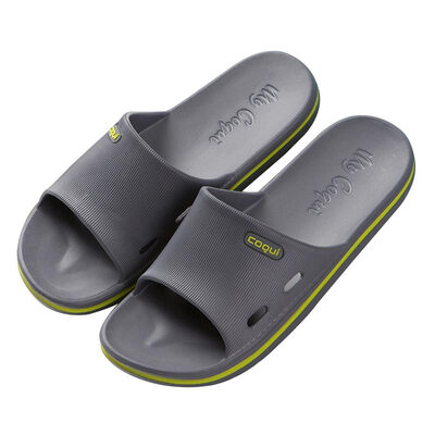

Cool Coqui Couple Home Slippers Household Bathroom Sandals Carbon Grey 4445 CQ7572