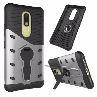 

Goowiiz Phone Case For Motorola Moto MMoto E3 Luxury Armor TPUPC Silicone Hard Bracket Prevent falling