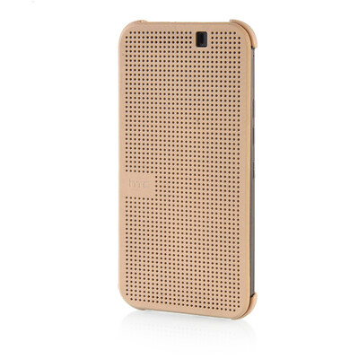 

MOONCASE Ultra Slim Leather Side Flip Pouch Thin Shell Back Case Cover for HTC One M9 Beige