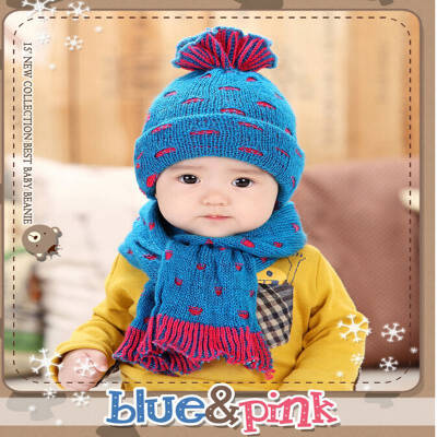 

Buebos Ninos 2015 Winter New Baby Infant Hat Korean Cute Pineapple Hat + Scarf 2 Pcs Set Kids Children Birthday Gift