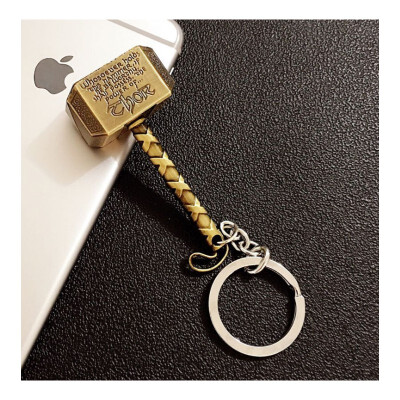 

Fashion Movie Series Jewelry Accessories The Avengers Alliance Thor Hammer Keychain The Dark World weapon Keyring for fans