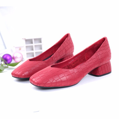 

SHUANGFENG genuine leather women shoes heeled female footwear original design shoes high heels ladies pumps weeding shoes