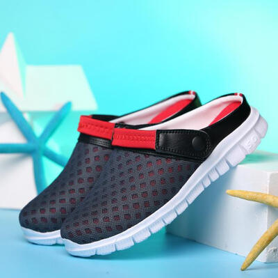 

2018 summer new couple beach garden shoes mesh breathable comfort casual shoes fashion slip wear
