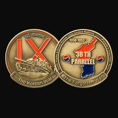 

Korean War 38th Parallel The Forgotten War Commemorative Coin Art Collection