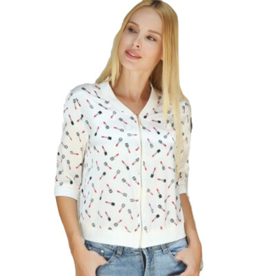 

Silk Sunscreen Jacket 2018 Autumn New Fashion Silk Embroidery Print Slim Thin Solid Color Casual Business Large Size Spring Womens Jacket Top