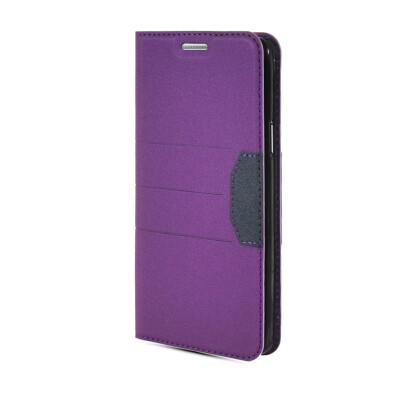 

MOONCASE Leather Side Flip Wallet Card Slot Pouch Stand Slim Back Case Cover for Samsung Galaxy A7 Purple