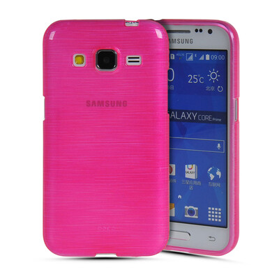 

MOONCASE Soft Flexible Silicone Gel TPU Skin Case Cover for Samsung Galaxy Core Prime G360 / Prevail LTE Hot pink