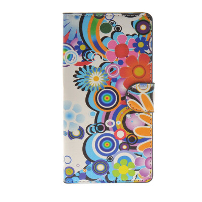 

MOONCASE Flower style Leather Side Flip Wallet Card Slot Stand Pouch ЧЕХОЛ ДЛЯ Sony Xperia Z4