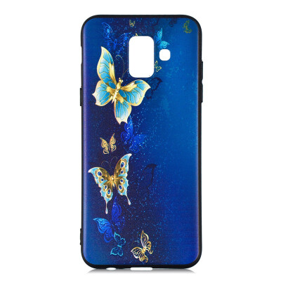 

Samsung Galaxy A6 2018 Case Embossed Soft TPU Shockproof Print Protective Cover