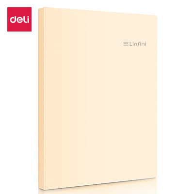 

Deli deli music series 20 pages A4 pocket information booklet folder folder student paper storage bag beige single only 72411