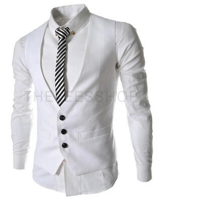 

Zogaa New Men's Vest Slim Pure Color