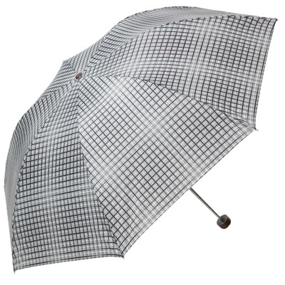 

Jingdong supermarket] paradise umbrella Scottish style lattice three fold umbrella sunny umbrella camel 339S