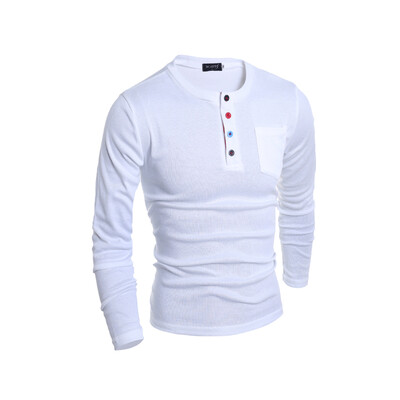 

Zogaa New Men's Polo Shirt Simple Patchwork