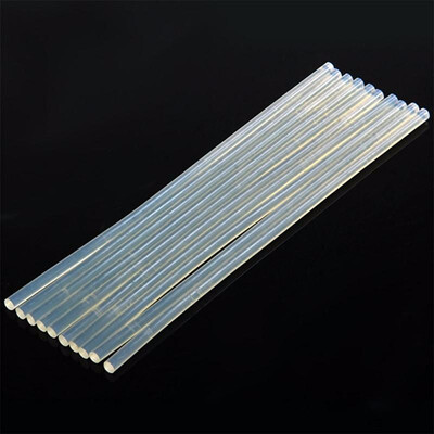 

7 x 270mm Translucent Hot Melt Stick for Electric Glue Gun Craft Album Repair - 10PCS