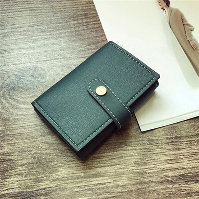 

Solid Color Brief Paragraph 3 Folds Wallet Creative Womens Fashion Wallet Card Package