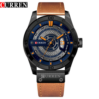 

Top Brand Luxury Sport Watch Men date display Leather Creative Quartz Fashion Casuan Wrist Watches Relogio Masculino CURREN 8301