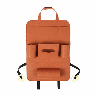 

Auto Car Backseat Organizer Car-Styling Holder Felt Covers Versatile Multi-Pocket Seat Wool Felt Storage Container Hanging Box