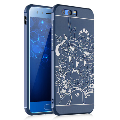 

Goowiiz Phone Case For Huawei Honor 9Honor Magic Carved Dragon Thin Matte soft Silicone Prevent falling