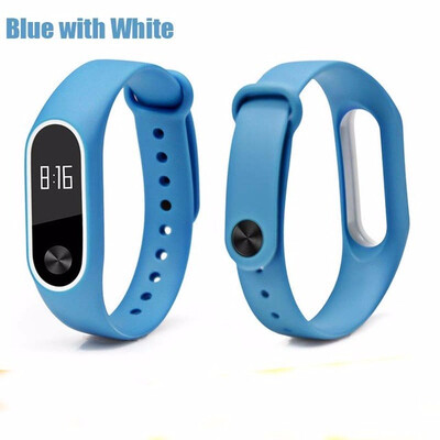

Double color mi band 2 accessories pulseira miband 2 strap replacement silicone wriststrap for xiaomi mi2 smart bracelet