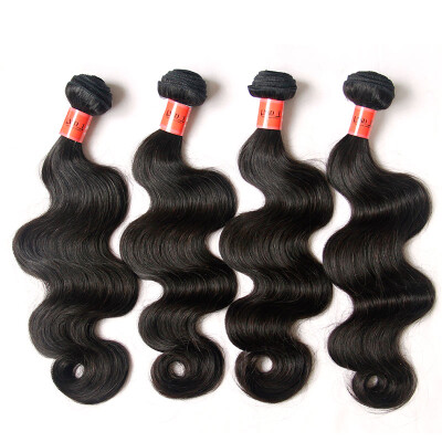 

9A Brazilian Virgin Hair Body Wave 100 Unprocessed Brazillian Human Hair Weave 4 Bundles Natural Black Color Remy Hair Extensions