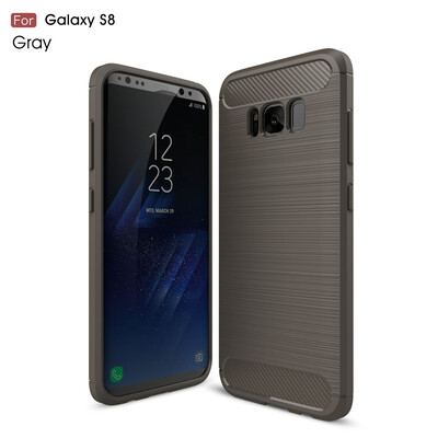 

For Samsung Galaxy S8 Carbon Fiber Phone Cases Soft TPU Anti-Knock Cover For Samsung Galaxy S8 Case