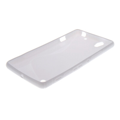 

MOONCASE  - Line Soft Silicone Gel TPU Protective Case Flexible Shell Protective Case Cover for Sony Xperia C4 White