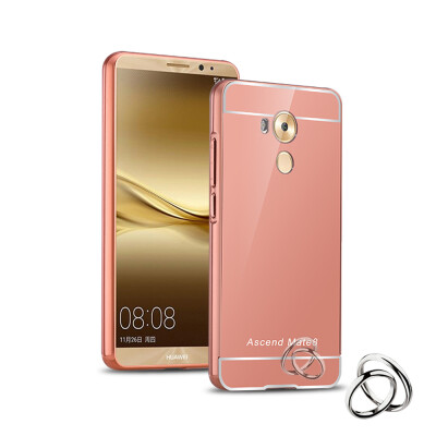 

MOONCASE Plating Metal Frame Edge Mirror Back Protective Shell 2 in 1 Thin Case Cover for Huawei Mate 8 6.0"