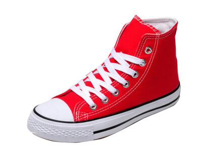 

Men Women Casual Sport Canvas High Top Flat Lace Up Plimsolls Shoes Sneakers
