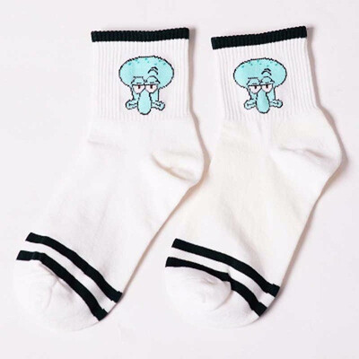 

Fashion Cartoon Character Cute Short Socks Women Harajuku Cute Patterend Ankle Socks Hipster Skatebord Ankle Funny Socks Female