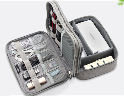 

Electronic Accessories Cable USB Drive Organizer Bag Portable Travel Insert Case