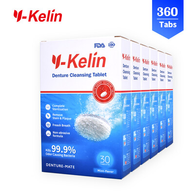

Y-Kelin Denture Cleansing Tablets 360 620 denture effervescent tablet prosthesis sterilizing whitening tablet denture clean
