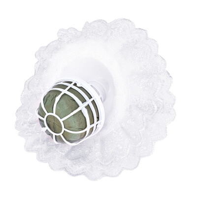 

Bouquet Handle Holder White Lace Collar for Bridal Floral Wedding Flower