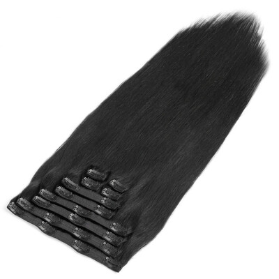

Bhf Hair Clip In Hair Straight Remy Brazilian Human Hair 8A Unprocessed Hair Weave 10 PcsLot 160G