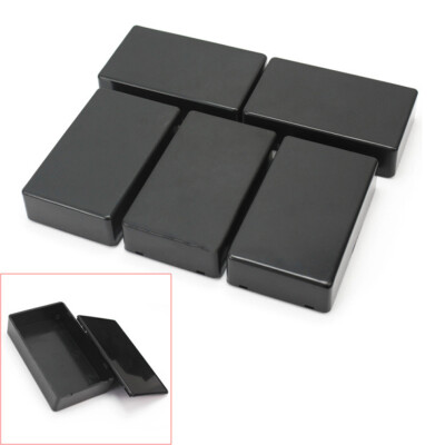 

5Pcs Plastic Electronic Project Box Enclosure Instrument Case 100x60x25mm Black