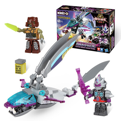 

Audi Diaopeng (AULDEY) armor warriors catch the rest of the building blocks children's toy scenes three-dimensional fight inserted blocks 76PCS violence beetles poisonous aggression